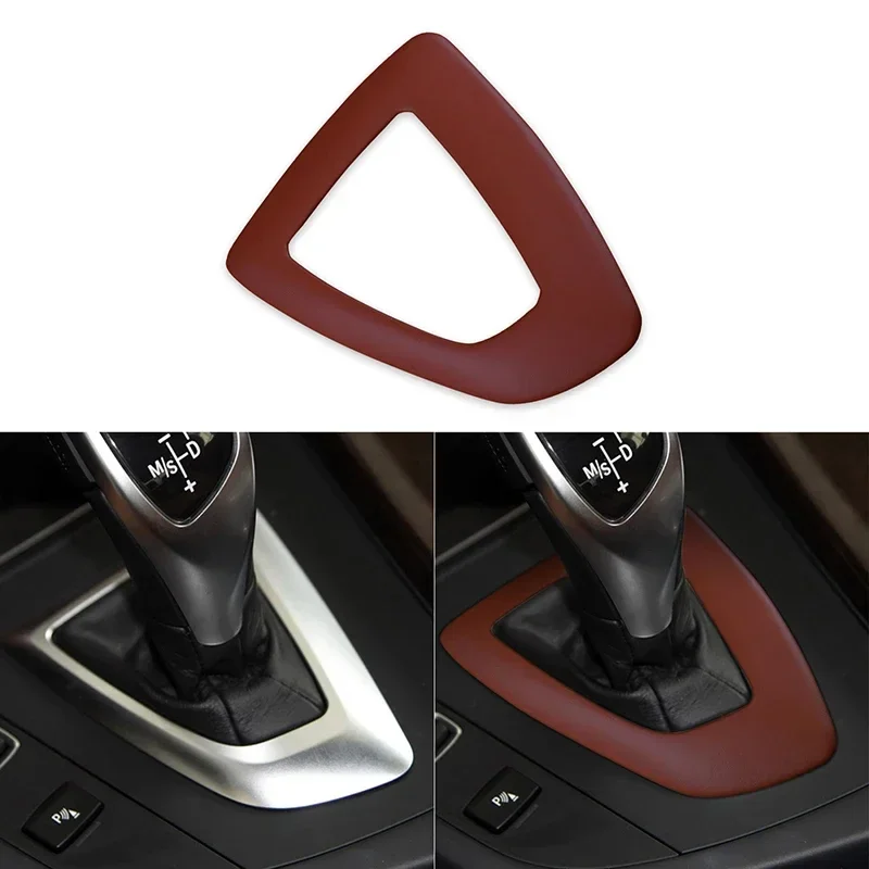 

Car Center Console Gear Shift Frame Trim Leather Gear Decorative Left Hand Drive For BMW F20 F30 F32 F33 F34 F36 1 3 4 Series
