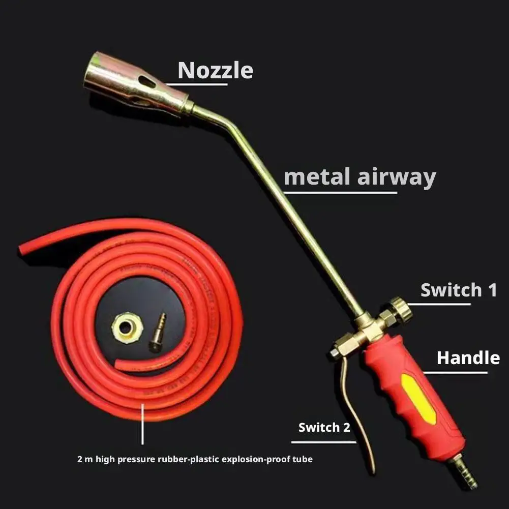 Weed Burner Kit Butane Burner Welding Gas Torch Flame Gun Flamethrower Outdoor Camping BBQ Portable Soldering Heat Gun image 5