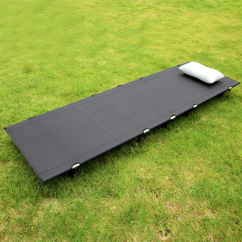 

Снаряжение для кемпинга на открытом воздухе, полевая кровать, спальная кроватка с регулируемой высотой, складная походная кровать