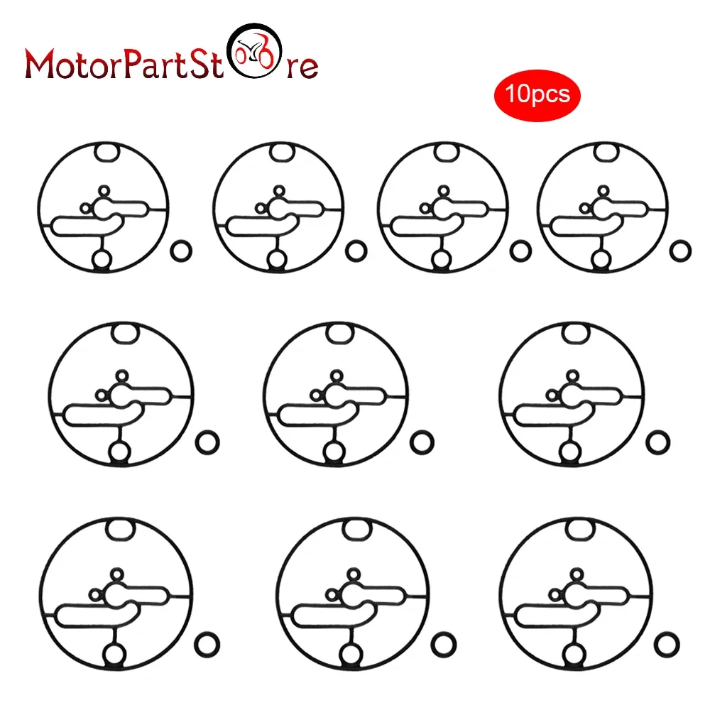 10 Pcs Float Bowl Gasket Seals O-Ring 698781 For Nikki Carburetor Troy-Bilt Toro Lawn Mowers