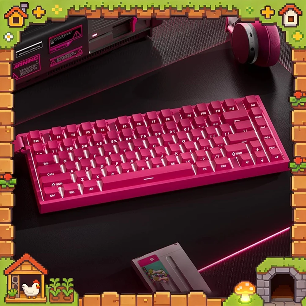 

Technology Beat75 Wireless Keyboard Three Mode Connection E-sports Keyboard Double 8K Polling Rate 128K Scanning Rate For Gifts