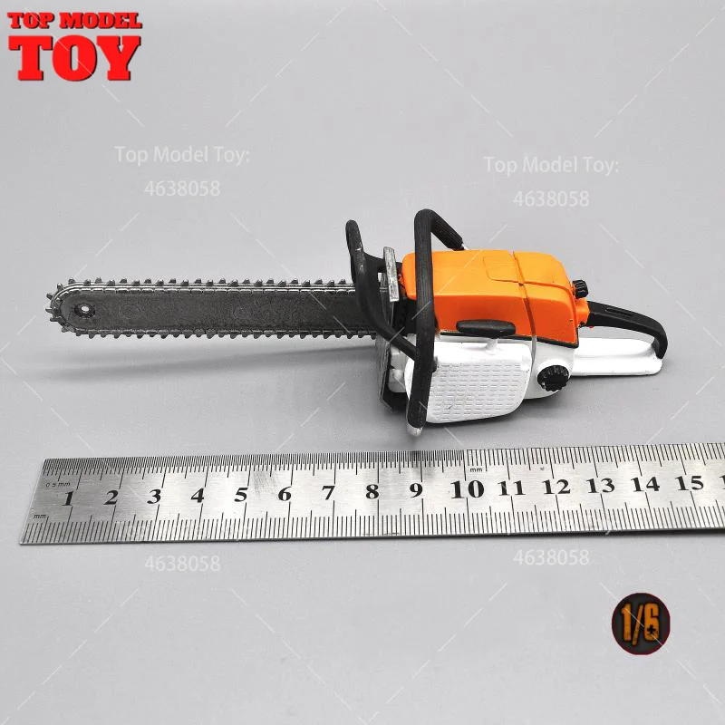 

1/6 Scale Chainsaw Logging Wood Saw DIY Model PVC Material Scene Component For 12'' Soldier Action Figure Body Doll Toys