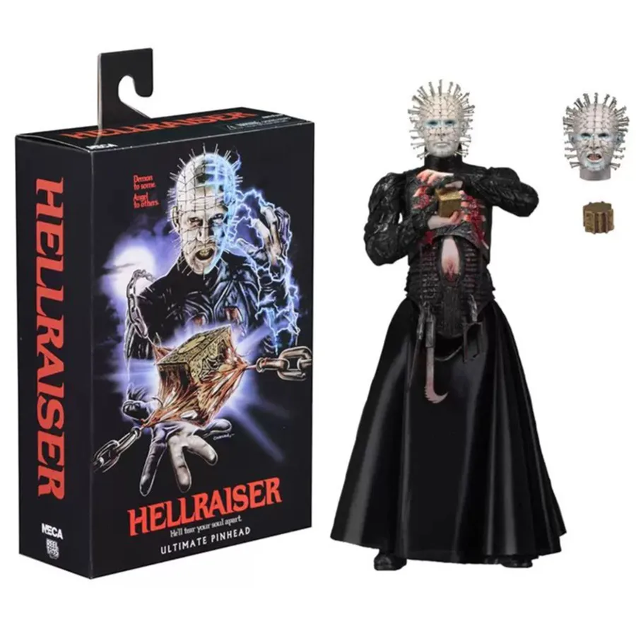 NECA Hellraiser Action Figure Ultimate Pinhead He'll Tear Your Soul Apart Movable Figures Horror Doll Collection Model Toys