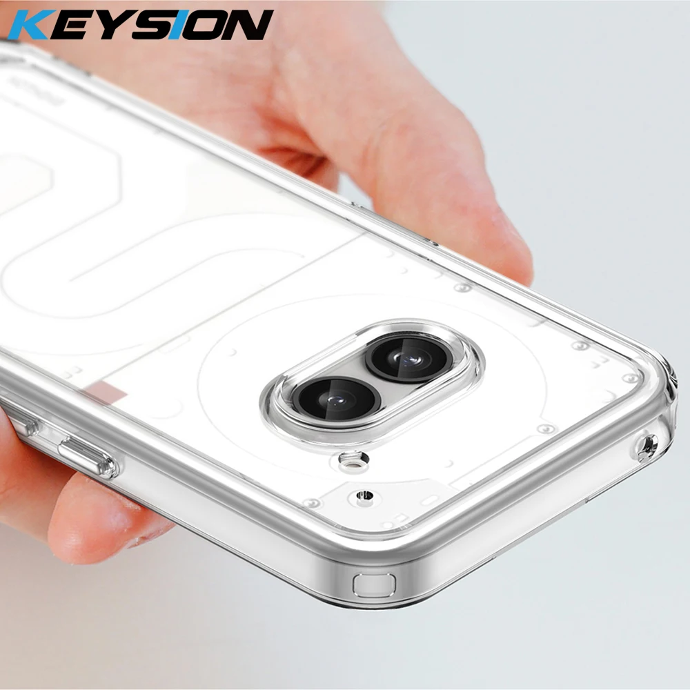 KEYSION Transparent Shockproof Case for Nothing Phone 2A Soft TPU Silicone Clear Phone Back Cover for Nothing Phone 2A