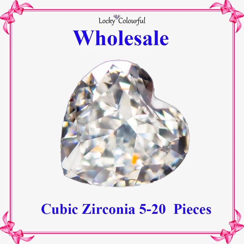

Cubic Zirconia Wholesale Crushed Ice Cut Heart Shape Cream Yellow Color Charms for Diy Jewelry Making Materials No Certificate