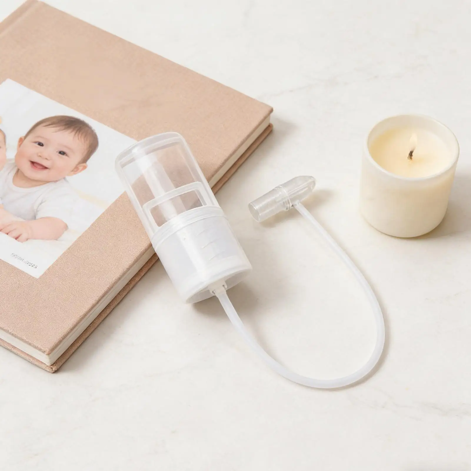 Hand-operated Nasal Aspirator, Hand Pull Adjustable Food Grade Nose Aspirator, Portable Strong Suction Manual Nasal Cleaner