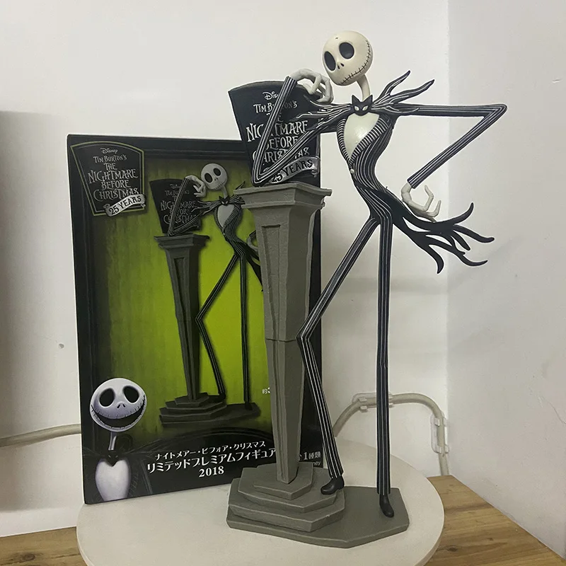 The Nightmare Before Christmas Jack Skellington Figure 25th Anniversary Years Tim Burton Figura Model Toys