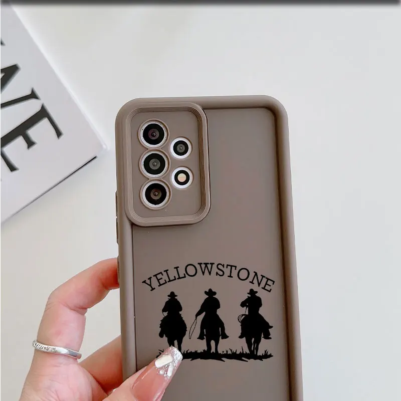 Western CowBoy Phone Case for Samsung Galaxy A03 A04 A05 A21S A23 A33 A34 A35 A50 A53 A55 A71 A73 5G Silicone Soft Cover Coque image 5