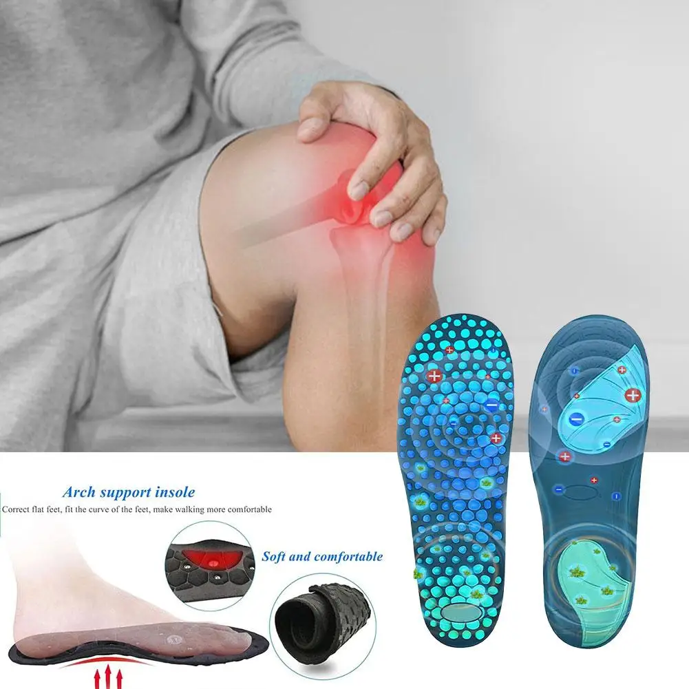 1 Paar Magnetische Therapie Voet Acupressuur Binnenzool Mannen Magneet Vrouwen Binnenzool Inzetstukken Sport Ontspanning Comfort Kussen Massage T8e6