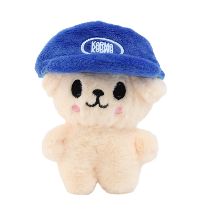 قبعة SKZOO ترتدي STRAY KIDS من القطيفة على شكل حقيبة دمية على شكل سلسلة مفاتيح جديدة في المخزون