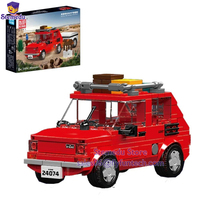 Mould King Mini Car 126P Maluch Outdoor Adventure MOC 24074 Model 393PCS Splicing Assembly Building Blocks Brick Toys Gift