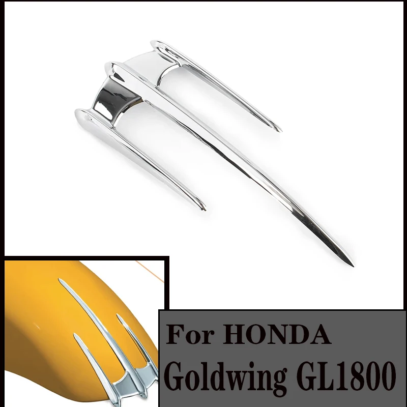 Chrome Front Fender Trim Decor Ornament For Honda Goldwing GL1800 2001‑2015 Motorcycle Fender Decoration Strip