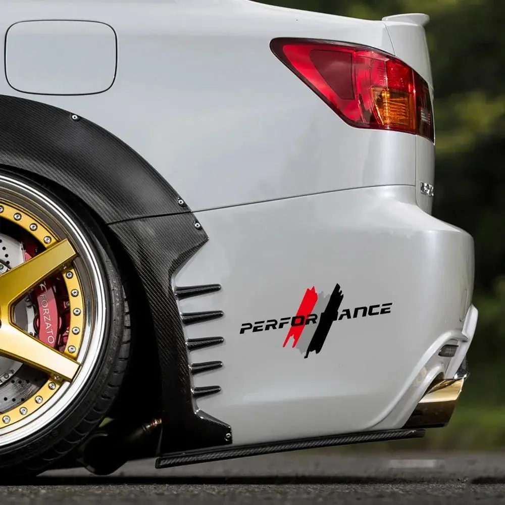 1pc Performance Style Waterproof Vinyl Sticker, Creative Racing Graphic Decal for Auto & Motorcycle Body Decor