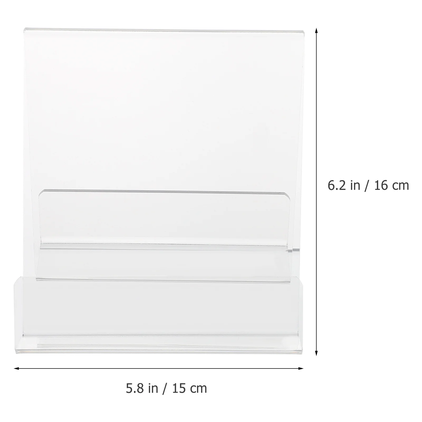 

Acrylic Book Rack Practical Magazine Display Stand Simple Design Desktop Organizer 1Pcs Clear Bookshelf Acrylic Book Rack