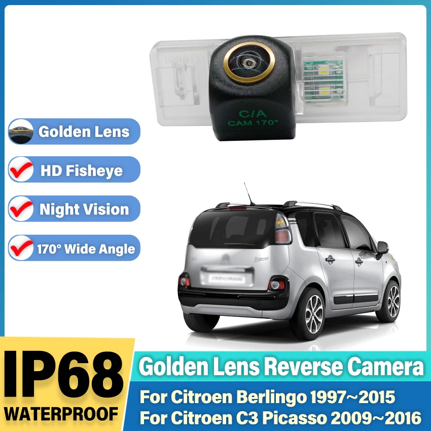 Rear View Camera For Citroen Berlingo 1997~2015 C3 Picasso 2009~2016 Night Vision Reverse Backup Camera license Plate Camera