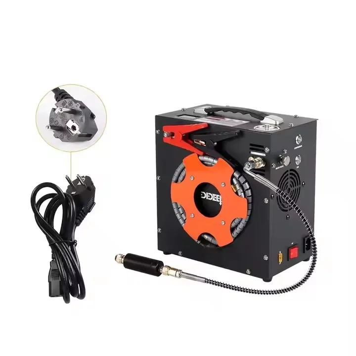 12V/110V/220V In Acciaio Inox di Alluminio Pompa per Pneumatici per Auto Portatile Bombola per Immersioni Subacquee Gonfiatore Gonfiaggio Veloce SUV Viaggi