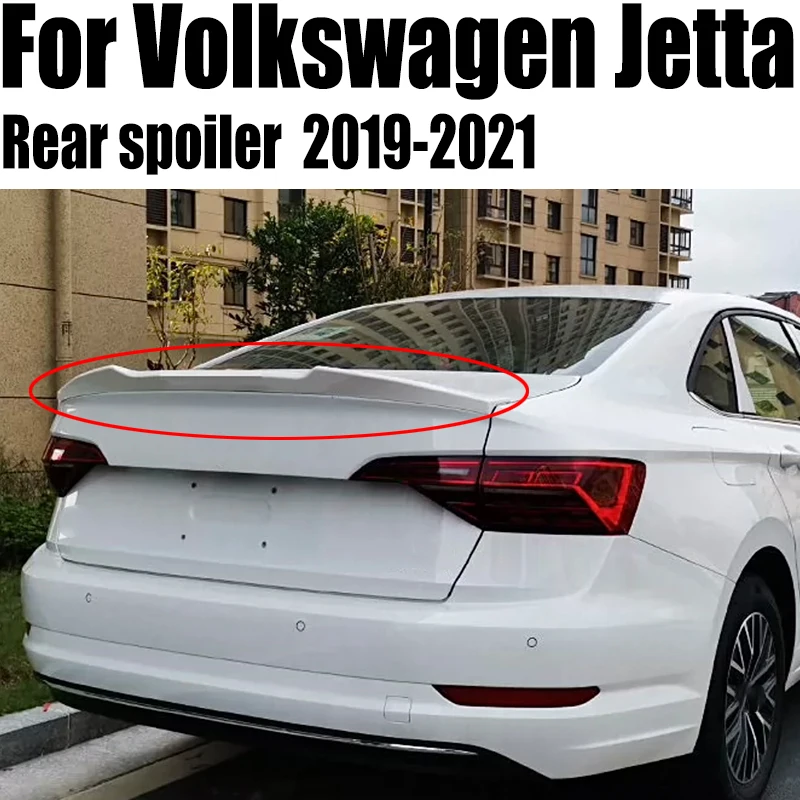 

ABS PAINT REAR WING TRUNK LIP TAIL SPOILER FOR Volkswagen VW Jetta MK7 2019 2020 2021 M STYLE