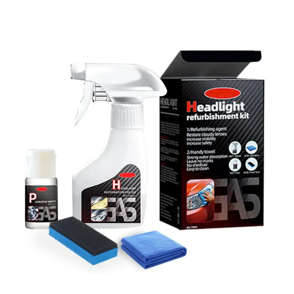 

Headlight Restoration Kit UV Protection Scratch Repair Heat Resistant Oxidation Proof Easy to Use No Tools Required Safe Formula