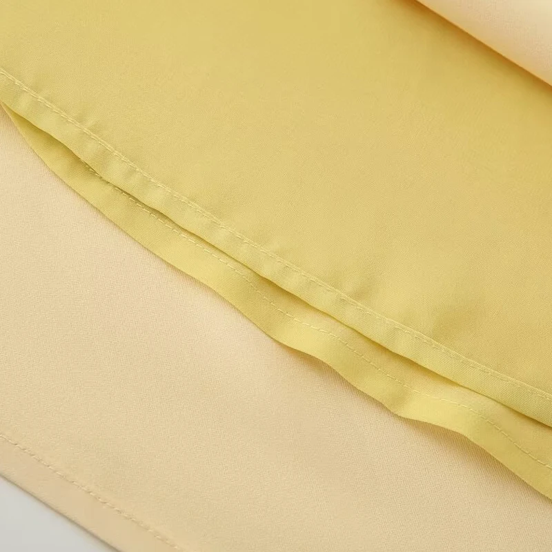 Damen-Slip-Kleid, gelb, Sommer 2022, Damen-Satin, V-Ausschnitt, Partykleider, elegant, sexy, locker, ärmellos, rückenfrei, Bankett, schickes Kleid