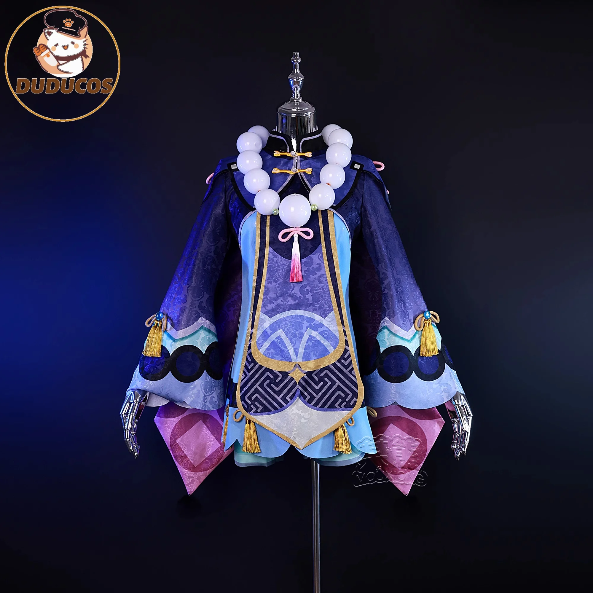 Qiqi Cosplay Costume Zombie Qi Qi Dress with Hat Spells Socks Halloween Clothes Qi Qi Outfits For Comic Con