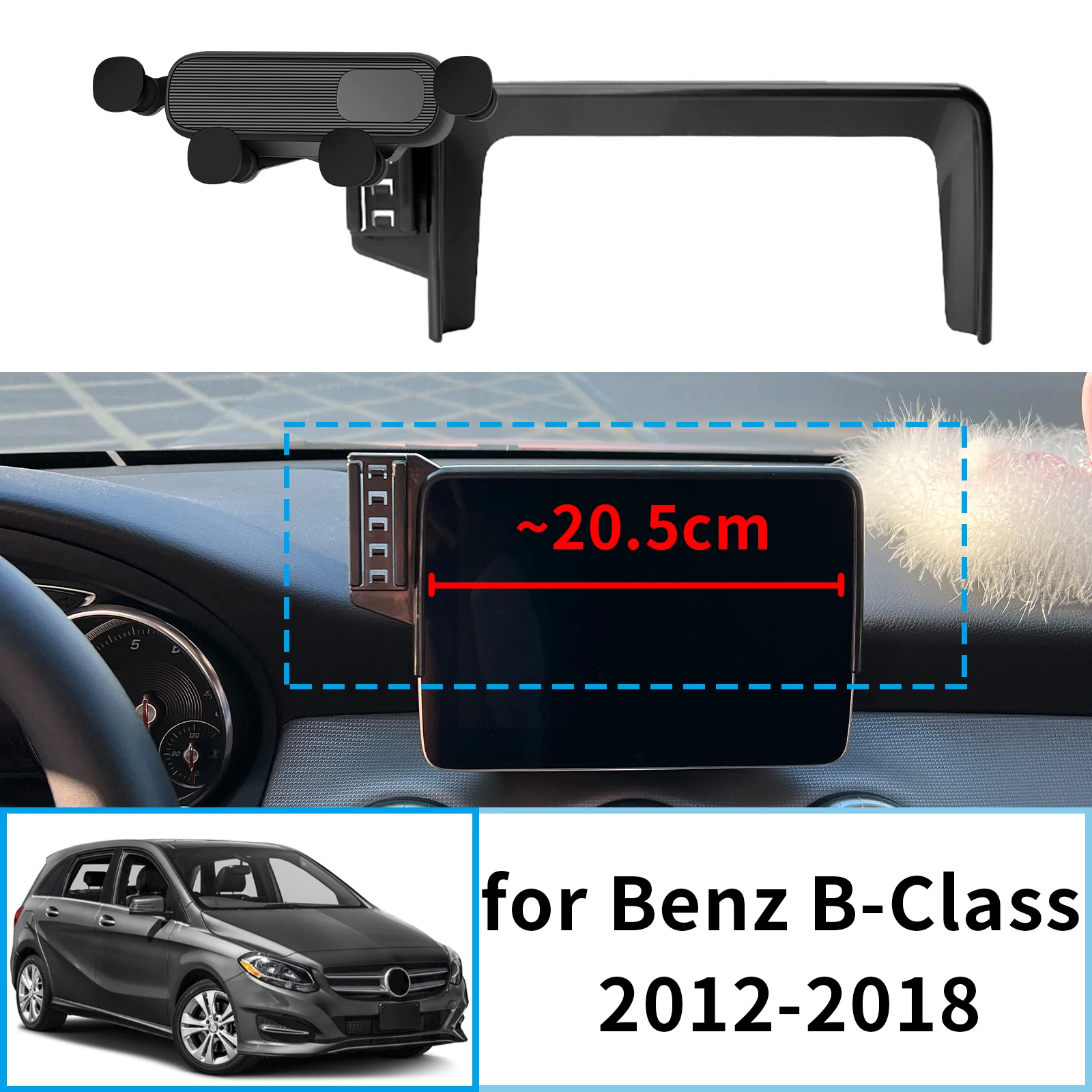 

fit for Mercedes-Benz B-Class 2012~2018 W246 220d Phone Holder, Dashboard Screen Mount Bracket Easy Installation​​ accessoires