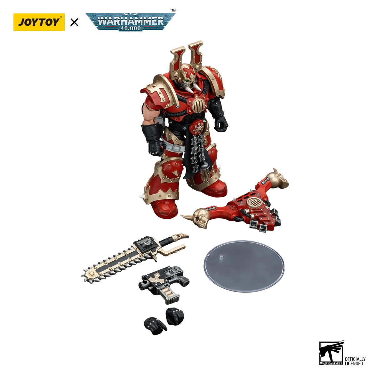 JOYTOY Warhammer 40K 1/18 액션 피규어 World Eaters Khorne Berzerker 5 애니메이션 피규어 장난감 모델