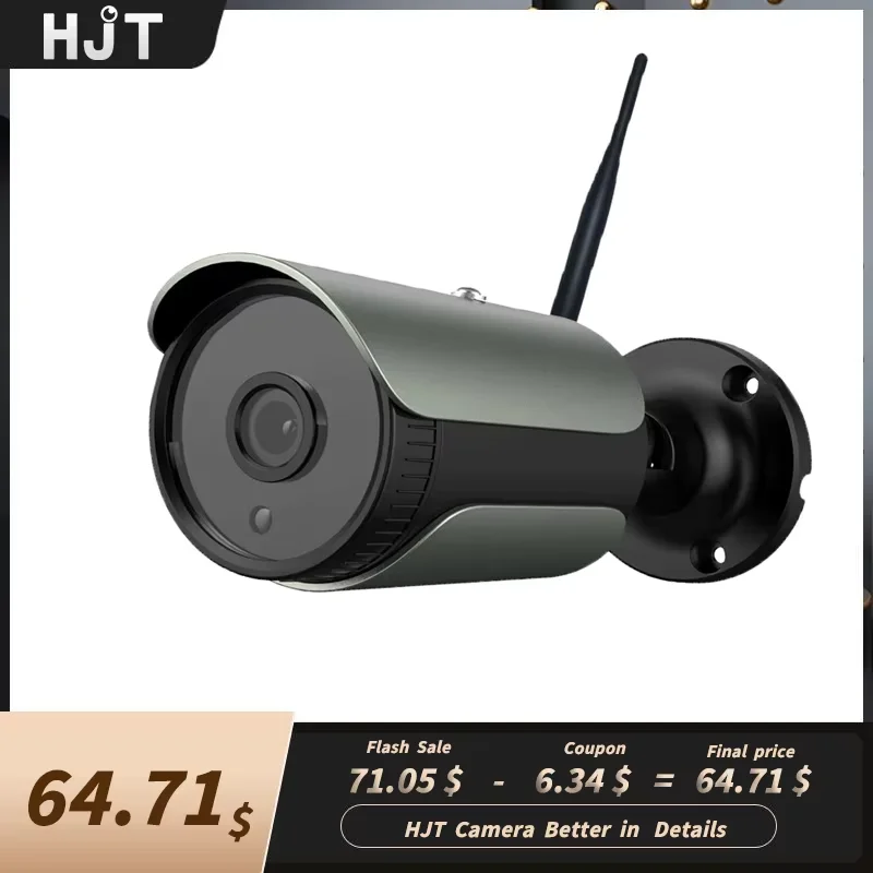 HJT 5MP WIFI камеры Outdoor Human Detection H.265 Onvif Bullet CCTV Night Vision IR Human Audio Security Protection камеры CamHi