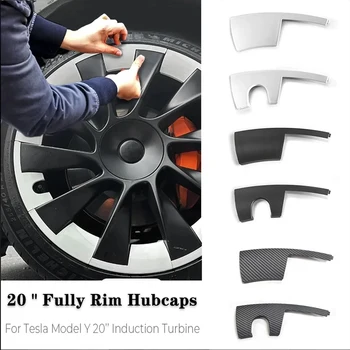 Tesla Model Y Wheel Hub Cover - 2021 Induction UberTurbine Wheel Protectors For 20 inch 2023 ABS Tesla Model Y Wheel Cover