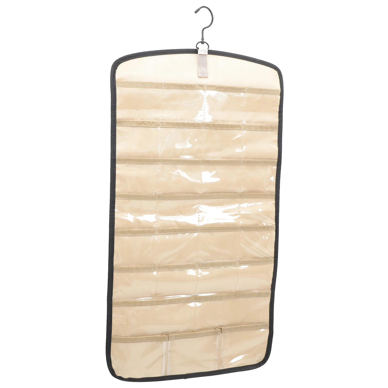Large Capacity Hanging Jewelry Organizer Storage Bag Dual-Sided Earring Necklace Ring Display Holder Wall Organizer