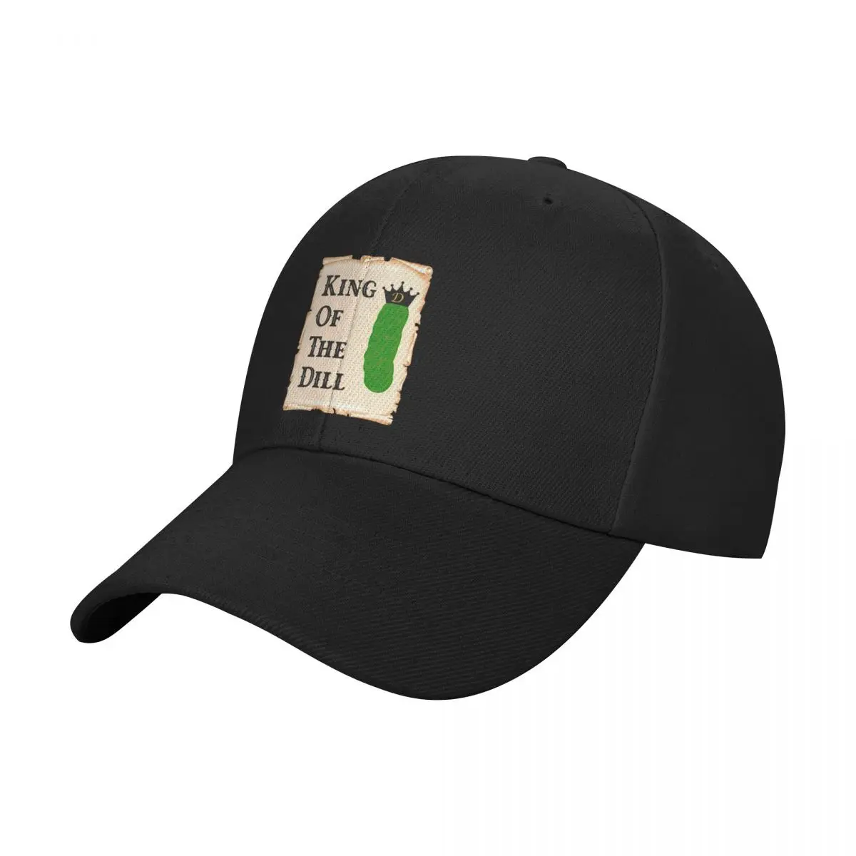 King of The Dill - Pickle Lover Baseball Cap Horse Hat Uv Protection Solar Hat black Golf Men Women's