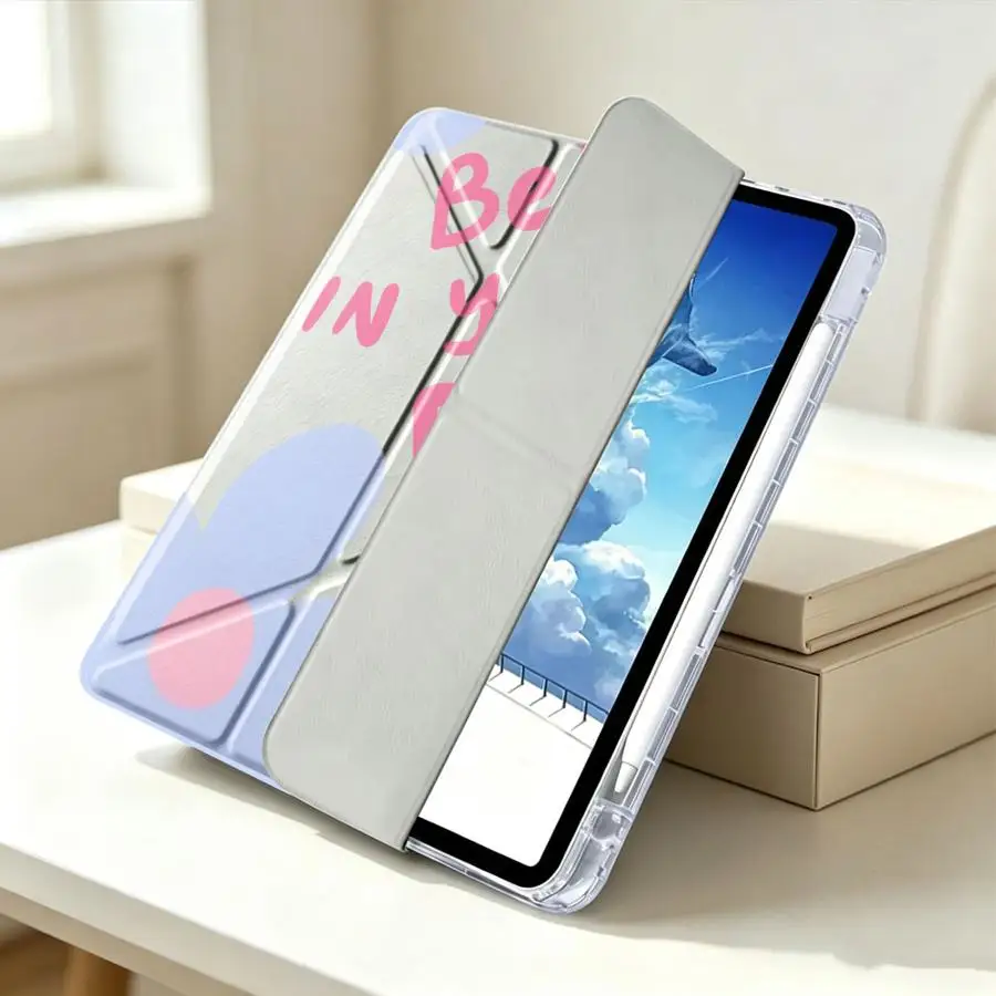 Tablet Case For Samsung Galaxy Tab S9 Plus S8 S10 Lite A9 Plus A11 S7 FE A8 With Pen Slot Cover Flower Letters