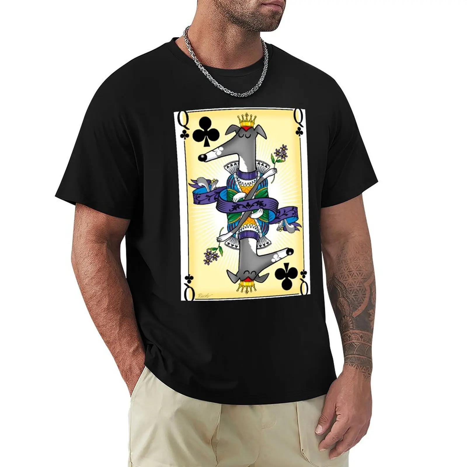 

Pack of Hounds: Queen of Clubs T-Shirt Louboutins plain luxury clothes men
