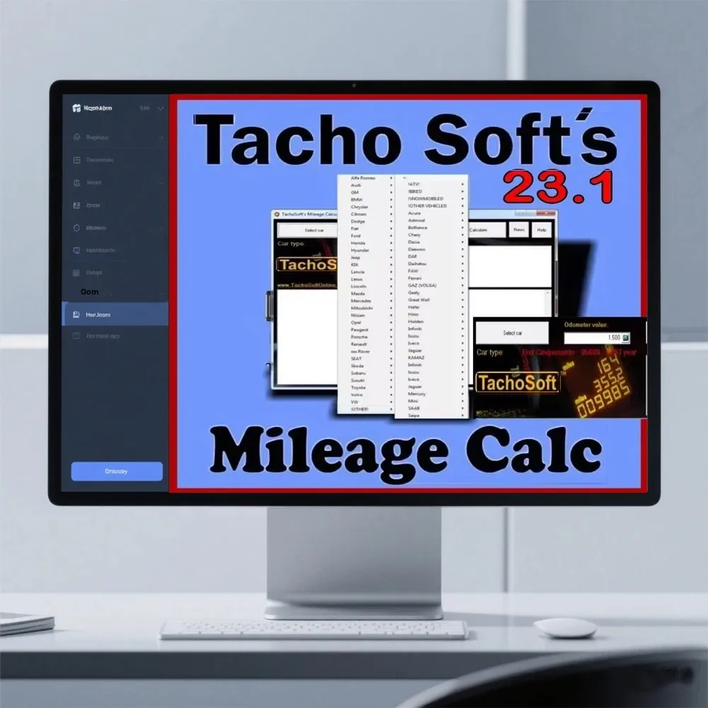 TachoSoft Modify Mileage Calculator 23.1 Software for Car EEPROM ECM English Version - Mileage Calculation Tool for Peugeot And