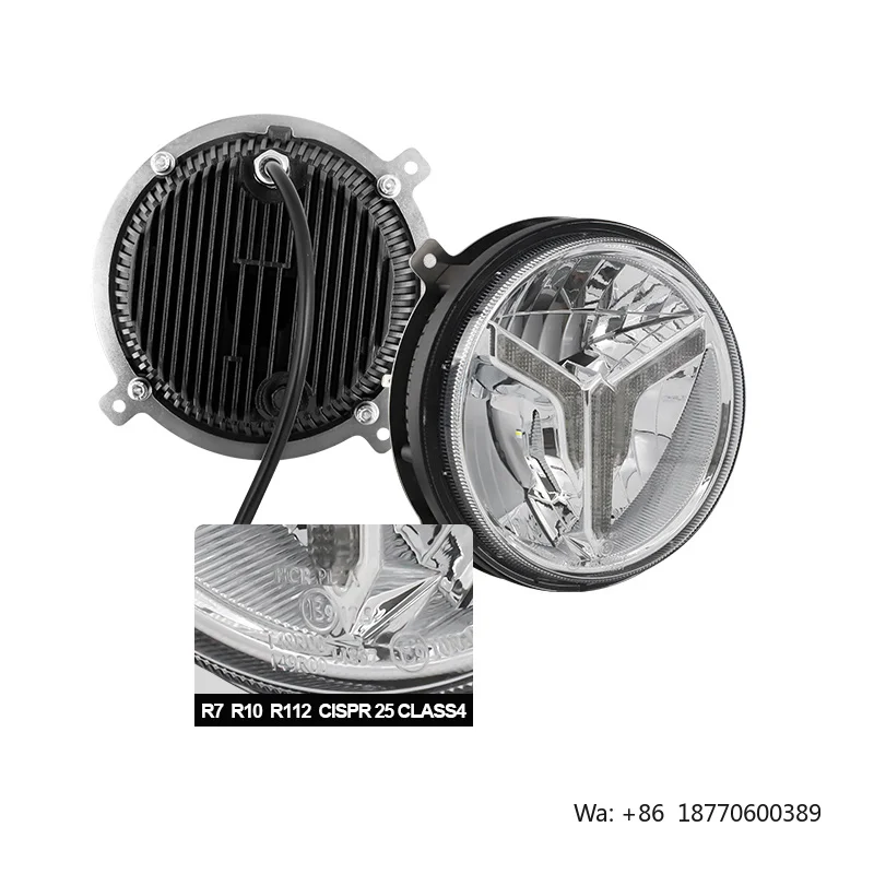 5.5 Inch Led Headlight 41W High/Low Beam with Parking Light Waterproof IP69K Round Led Driving Headlight view 4