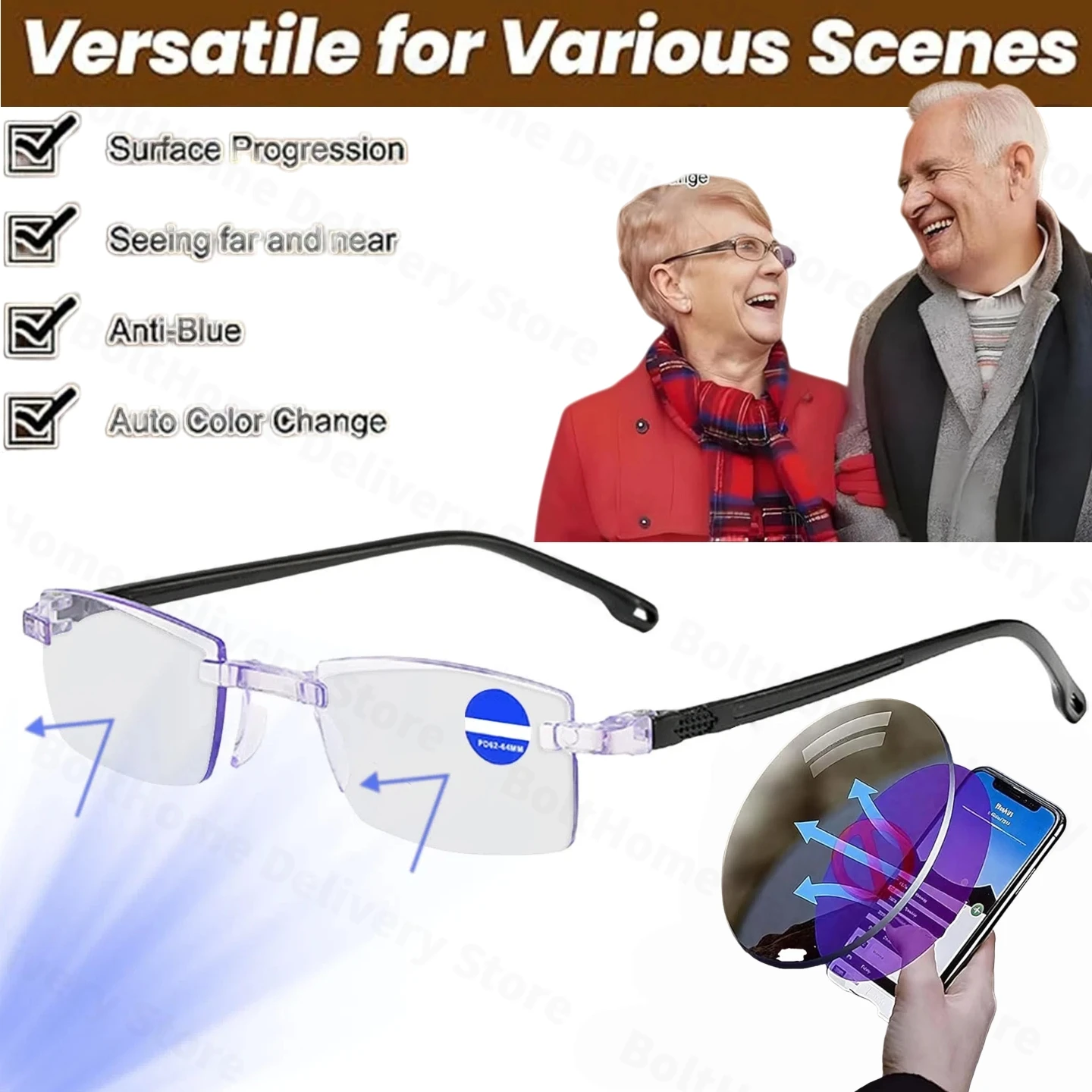 الذكية التكبير المكبر نظارات طول النظر الشيخوخي نظارات مكبرة المكبر طول النظر الشيخوخي نظارات المكبر لقراءة الكمبيوتر أو التلفزيون #1
