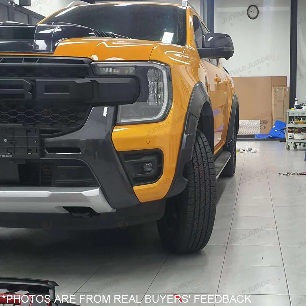 5”Fender Flares Wheel Arch For Ford Ranger Next Gen T9 2023 2024 2025 2026 Wildtrak  ABS Matte Black Off-road Wheel Arch Fender