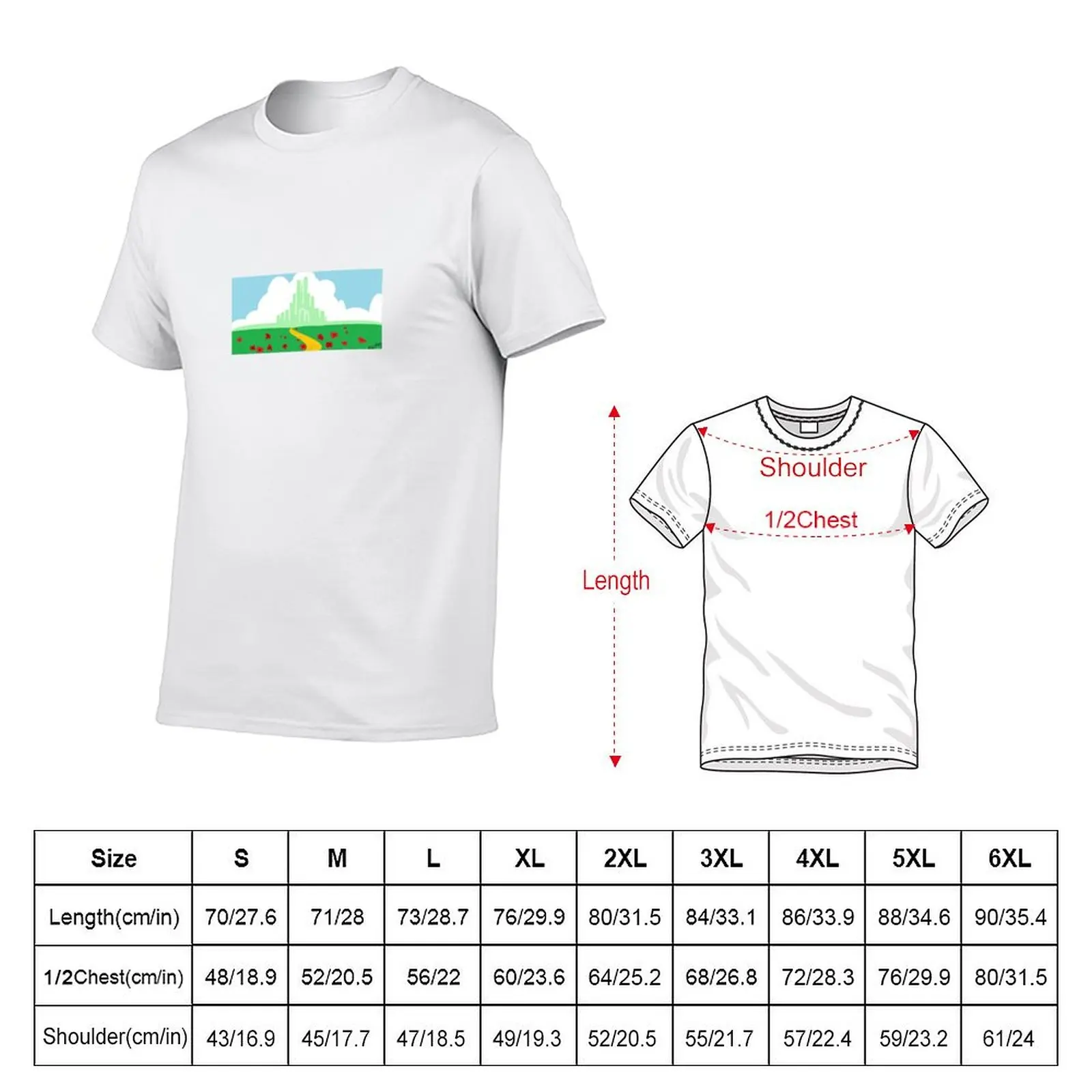 Emerald City T-Shirt Large Size Soft Cotton T-Shirt