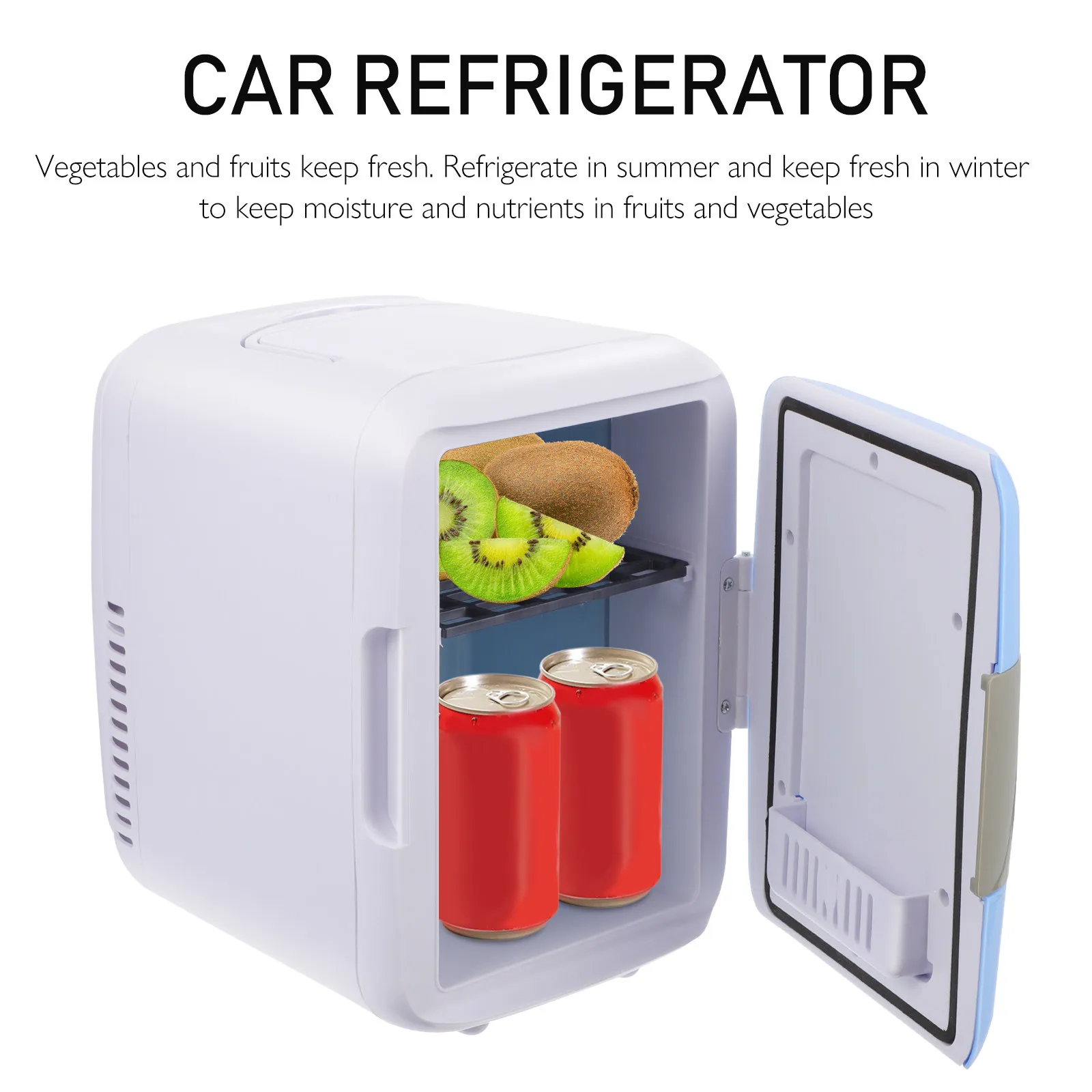

Car Cooler and Warmer Small Size Fridge Refrigeration Tool ABS Electric Freezer Mini Refrigerator