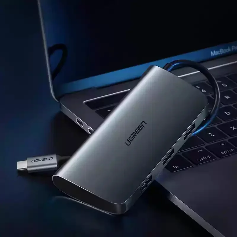 UGREEN 50771 6 in 1 USB C Hub 4K HDMI Gigabit Ethernet 60W PD 3 USB 3.0 Multiport Adapter for MacBook Laptop Tablet. view 2