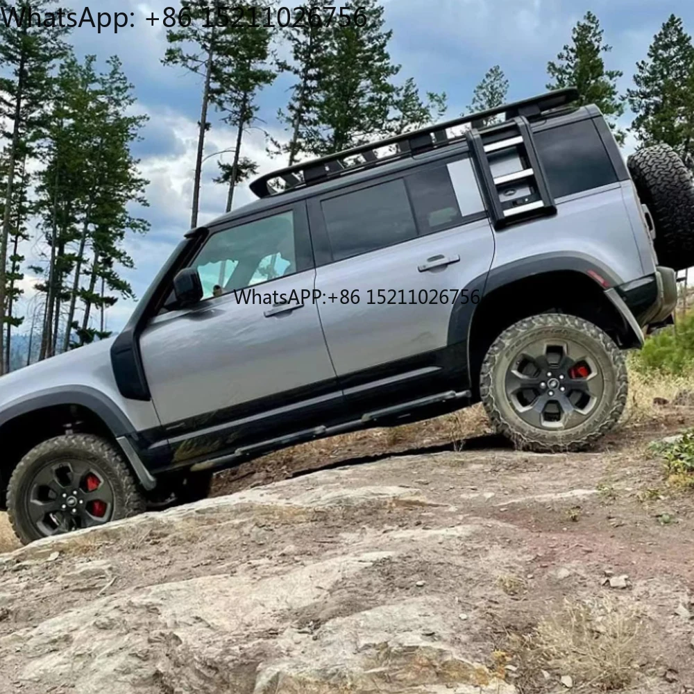 الصين المورد سيارة سلم خلفي الجانب للطي سلم الجانب سلم الباب الجانبي لاند روفر المدافع 90 110 #2