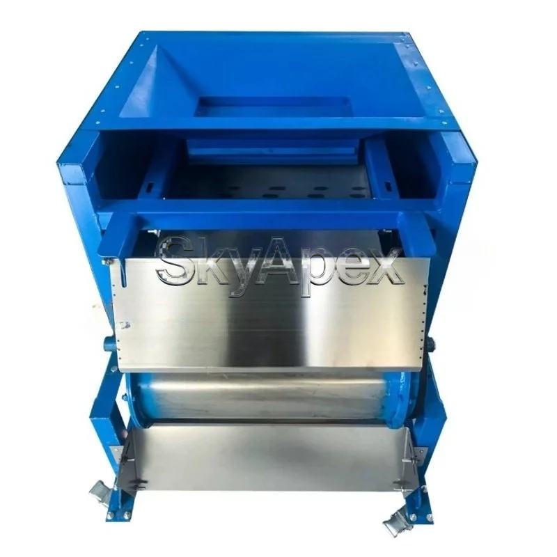 Small Single Drum High Intensity Magnetic Separator Iron Remover for Aluminum Shavings Chips Copper Granules Tool
