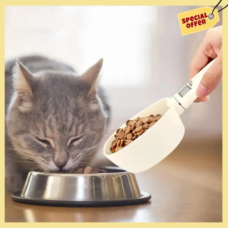 

-BABQ 2X Pet Food Measuring Scoop Dog Food Measuring Cup,Scale Spoon Detachable Cup Feeding Bowls For Measuring Pets Food