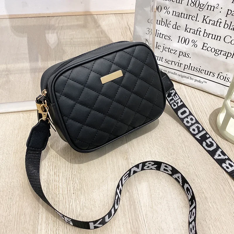 Rhombic pequeno quadrado saco novo popular bolsa de ombro feminina cor sólida couro do plutônio mini zíper bolsas femininas crossbody saco