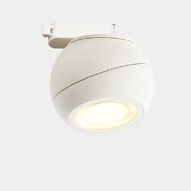 LED Track Lighting 350° Round Ball Rotatable White Black LED Ceiling Track Downlight 12W LED RA90 Wall Spot Light Clothing Home