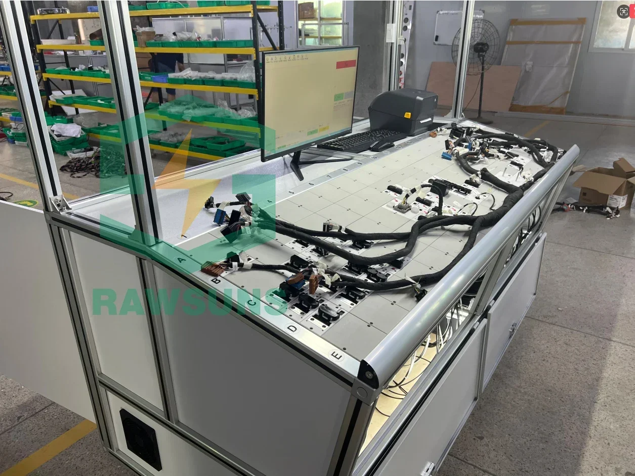 Rawsun High-voltage Customized Wiring Harnesses Test Bench for Electric Vehicle Battery Packs Harnesses Ev Kit