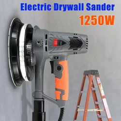 Electric Drywall Sander Machine 1250W Wall Polishing Machine with LED Handheld Power Tools Wall & Floor Residue Removal Tools