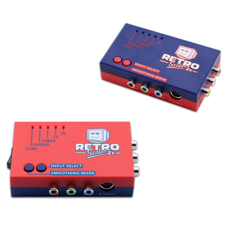 

Для Retroscaler2x AV в HD конвертер Линейный двойной для ретро игровых консолей PS2 N64 NES Dreamcast Saturn MD1 MD2