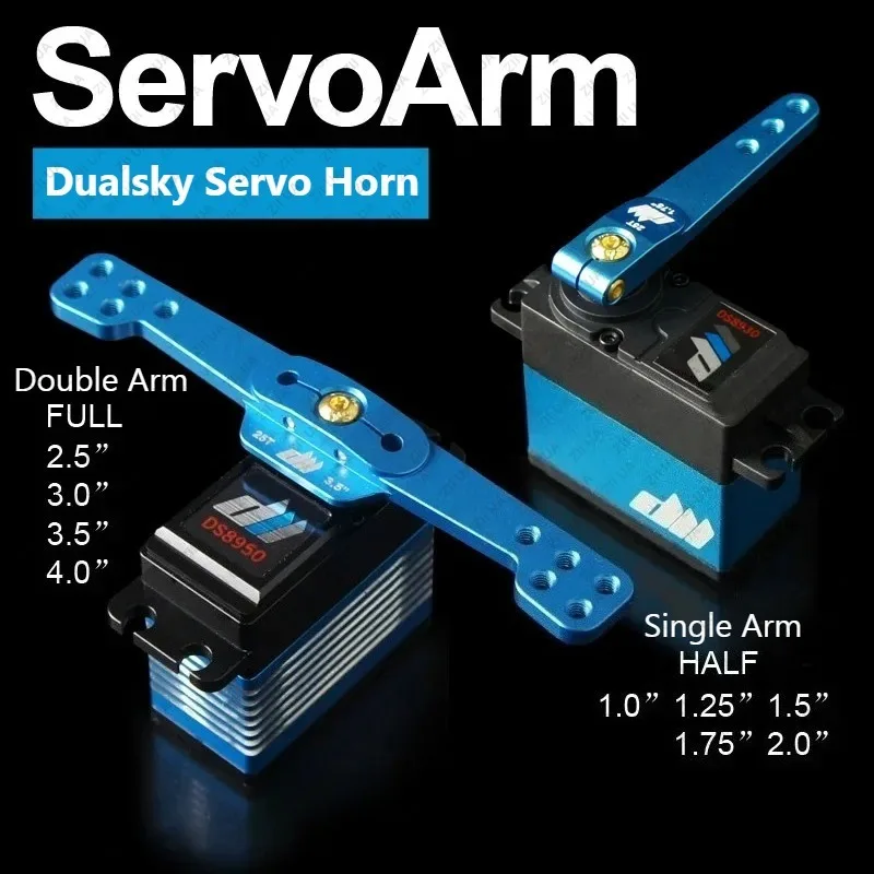 Dualsky 25T High‑End CNC Full Servo Horns Metal Single‑Side 25T Tooth for 3D Aircraft, Petrol‑Powered Engines, Turbine Jets