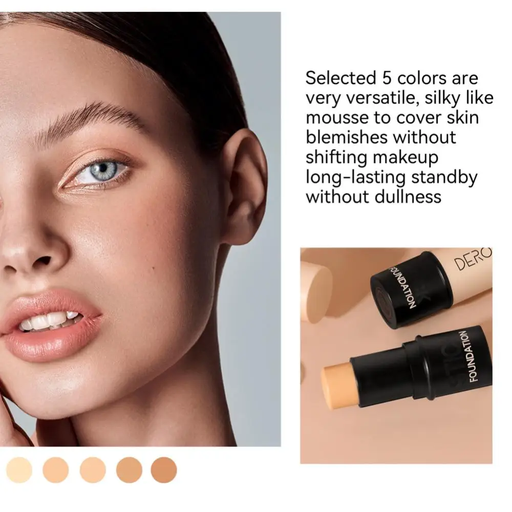 DEROL Concealer Stick Foundation Pen Waterproof Matte Finish Highlighters Shadow Contouring Pencil Natural Face Cosmetics