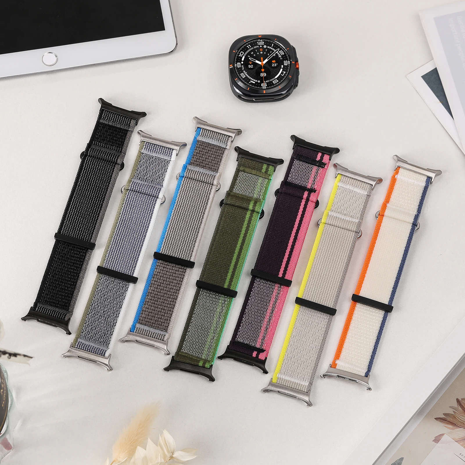 Trail Loop For samsung watch 7 ultra band 47mm Accessories Sport Nylon Bracelet correa For samsung galaxy watch 7 ultra strap